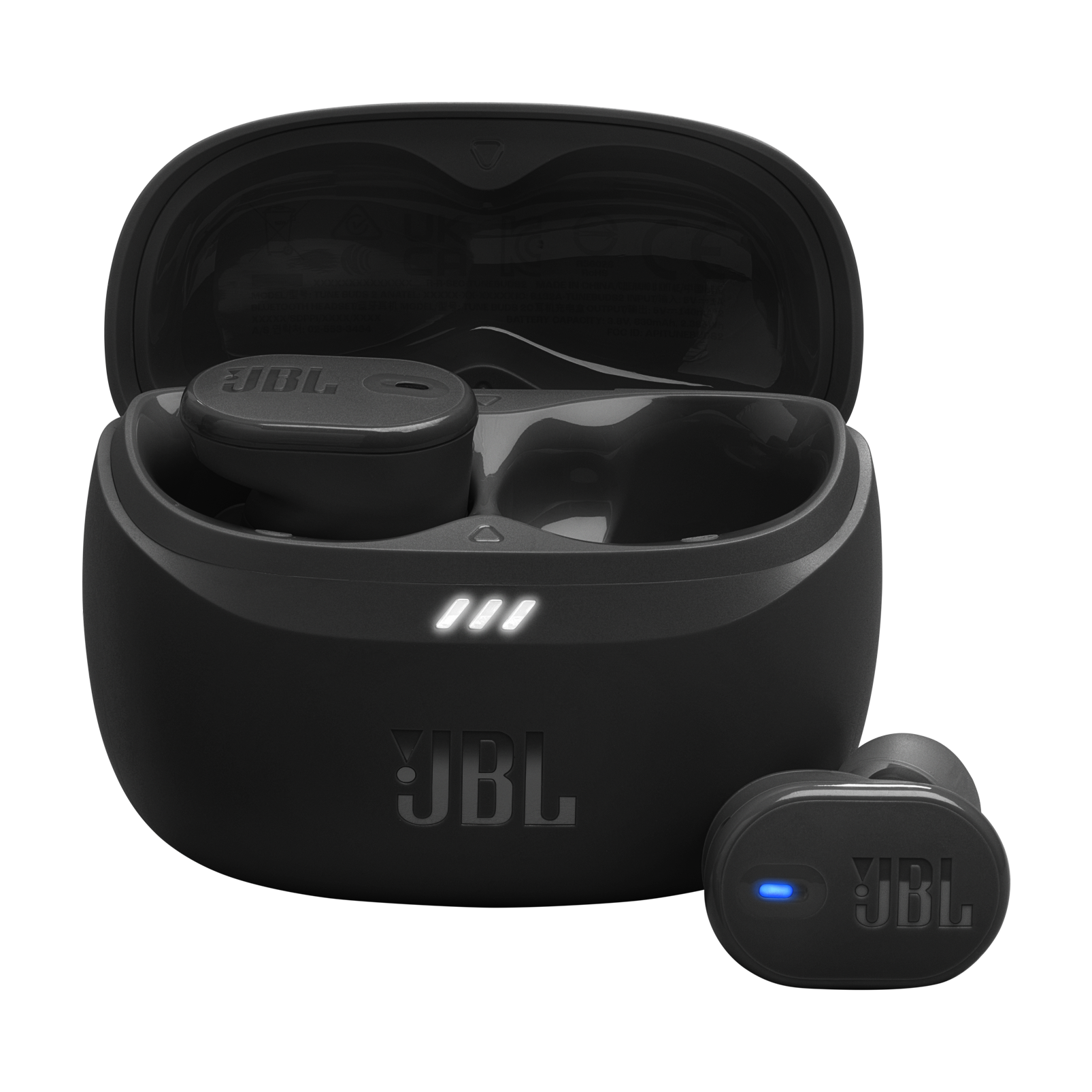 JBL Tune Buds 2 - Black - True Wireless Noise Cancelling Earbuds - Hero